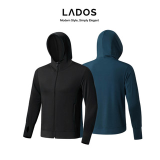  Áo Khoác Thun chống nắng Nam LADOS-2125 form regular fit chất thun poly mềm mát co giãn có nón chống nắng 
