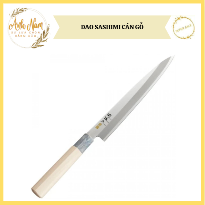 Dao Sashimi Cán Gỗ Nhiều Kích Thước