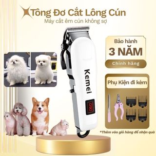  Tông đơ cắt tỉa lông chó mèo không dây 809A lưỡi kép 4 cữ cắt tiếng ồn siêu nhỏ màn hình LCD 