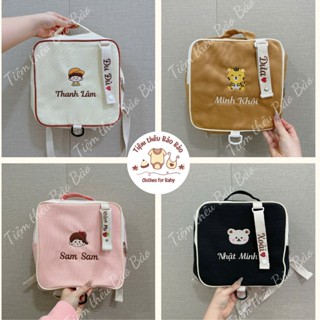   Hàng Thêu  Balo Thêu Tên Cho Bé Tặng Dây Móc Thêu Tên Đi Học  Đi Chơi Phong Cách Hàn Quốc 