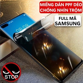  Miếng dán màn hình PPF dẻo Chống nhìn trộm cho Samsung Galaxy S23 S22 S21 S20 Ultra S10 S9 S8 5G. Note 20 10 9 8 Plus 