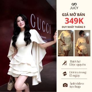  Váy Đi Tiệc Hai Dây Phối Áo Choàng Ngoài Vải Gold Nhật Chất Đẹp Phong Cách Tiểu Thư Sang Chảnh V17E 