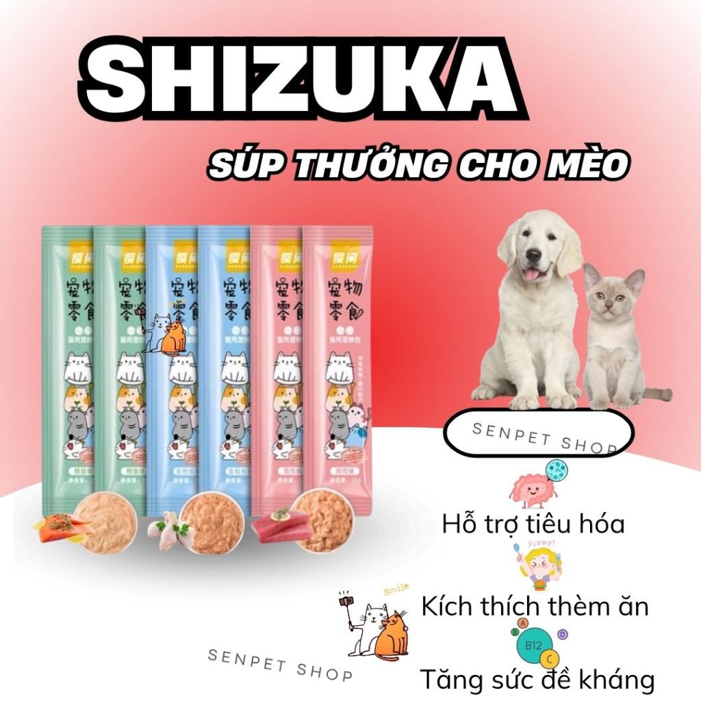 [COMBO 200 THANH] Súp thưởng cho mèo Shizuka, Soup thưởng cho mèo Shizuka
