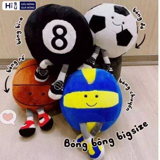Gấu Bông Quả Bóng Đá,Trái Bóng Chuyền, Bóng Bia, Bóng Rổ Làm Quà Tặng Sinh Nhật Cho Bạn Trai,Bé Trai