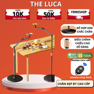 Giá đỡ điện thoại L0X3 Cao Cấp Chất Liệu Hợp Kim Nhôm, Xoay 360° Kẹp Livestream, Quay Video, Học Online