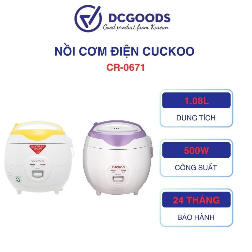 Nồi cơm điện Cuckoo CR-0671 1,08L