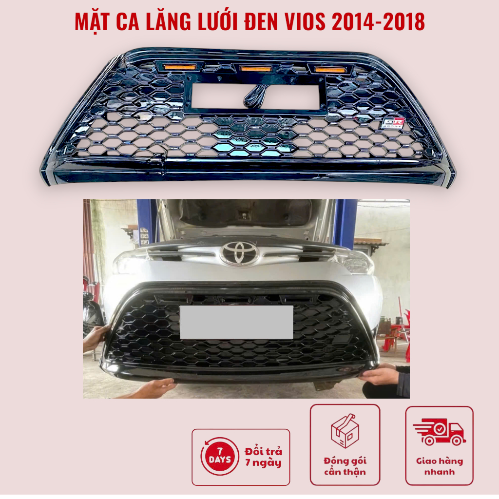 Mặt Ca Lăng Vios 2014 2015 2016 2017 2018 - Độ Mặt Ca Lăng/ calang vios chuẩn theo xe, Phụ kiện Phụ 