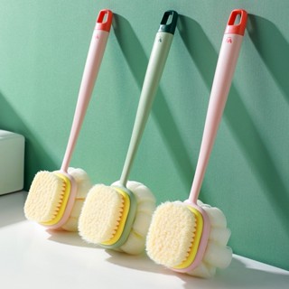  Cây Bông Tắm Chà Lưng 2 Mặt Kèm Bàn Chải cọ da mền mịn đồ dùng nhà tắm 