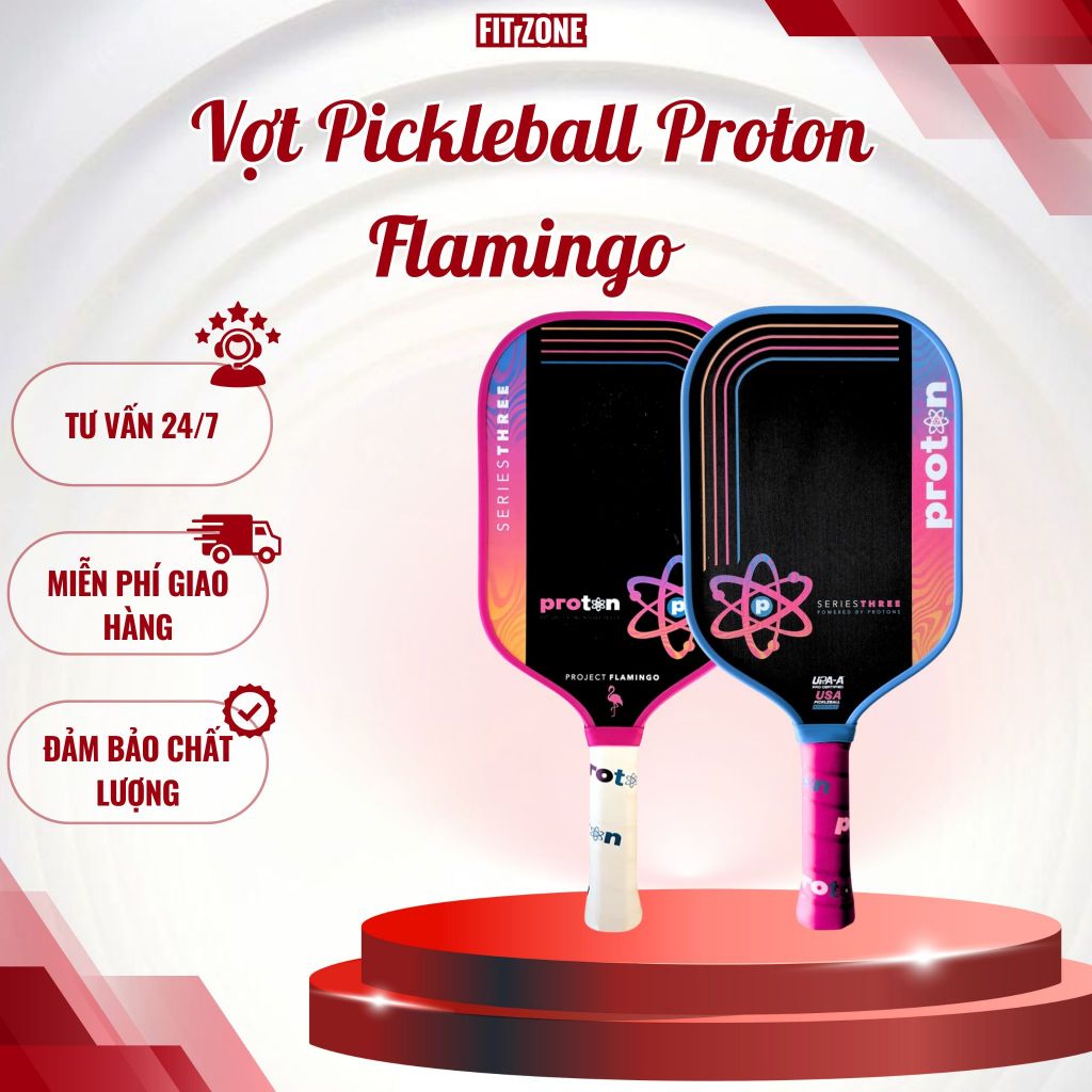[TRỢ GIÁ] Vợt Pickleball Proton Flamingo | Vợt Thể Thao Cao Cấp – Bền Nhẹ – Dễ Điều Khiển