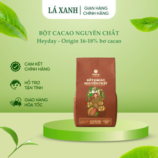  Bột cacao nguyên chất 100% không đường - Cacao Heyday dòng Origin thượng hạng - Túi giấy 500g 250g. 