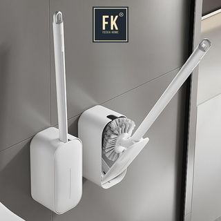  Chổi cọ nhà vệ sinh FEEKA thiết kế thông minh chống cộm tay tích hợp kẹp gắp chổi chà sàn phòng tắm và toilet 