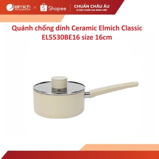  Quánh chống dính Ceramic Elmich Classic EL5530BE16 size 16cm 