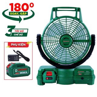 Quạt tích điện to 12inch Himoki pin trâu quạt sạc tích điện lớn Himoki dùng liên tục 10 tiếng