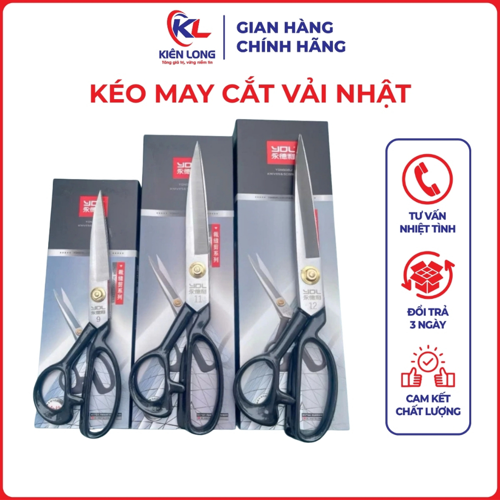 Kéo Cắt Vải Nhật Hiệu YDL Đủ Size 9/10/11/12 Inch