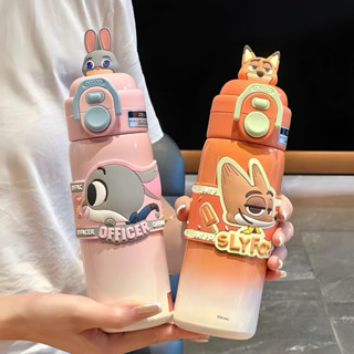  Bình giữ nhiệt nhân vật hoạt hình nhiều màu sắc dung tích 500ml  Ly nước giữ nhiệt inox 316 có 2 chế độ uống linh hoạt 