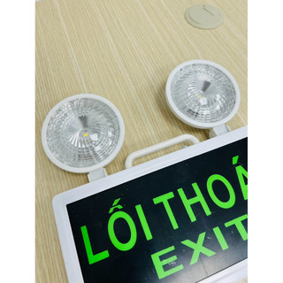 Đèn LED tích điện , chiếu sáng khẩn cấp , sự cố EXIT - 2 mắt