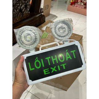 Đèn LED tích điện , chiếu sáng khẩn cấp , sự cố EXIT - 2 mắt