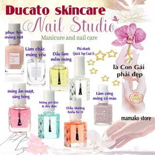  Sơn dưỡng móng tay Ducato Nail nhiều loại Nhật bản sữa chữa - phục hồi  móng nứt - làm mềm - dưỡng móng bóng khỏe 