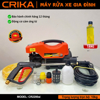  Máy Xịt Rửa Xe CRIKA CR2200ai Tiện Lợi Cho Xịt Rửa Gia Đình Động Cơ Cảm Ứng Từ Bảo Hành 12 Tháng 