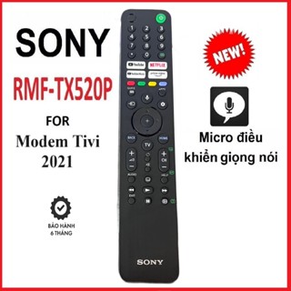 Điều khiển giọng nói Tivi Sony RMF-TX520P Đời 2021 - Hàng Cao Cấp Dùng Cho các tivi sản xuất 2021