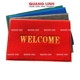 Thảm nhựa rối Welcome [ 40x60cm, 60x90cm, 80x120cm, 120x180cm], Thảm cửa ra vào Welcome chùi chân, chùi bụi