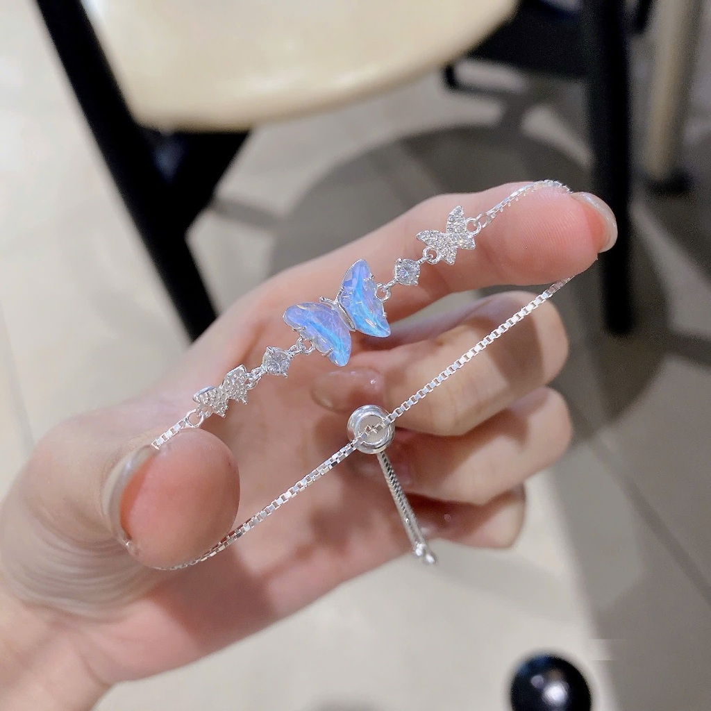 Lắc tay bướm rút hottren chuẩn bạc ta