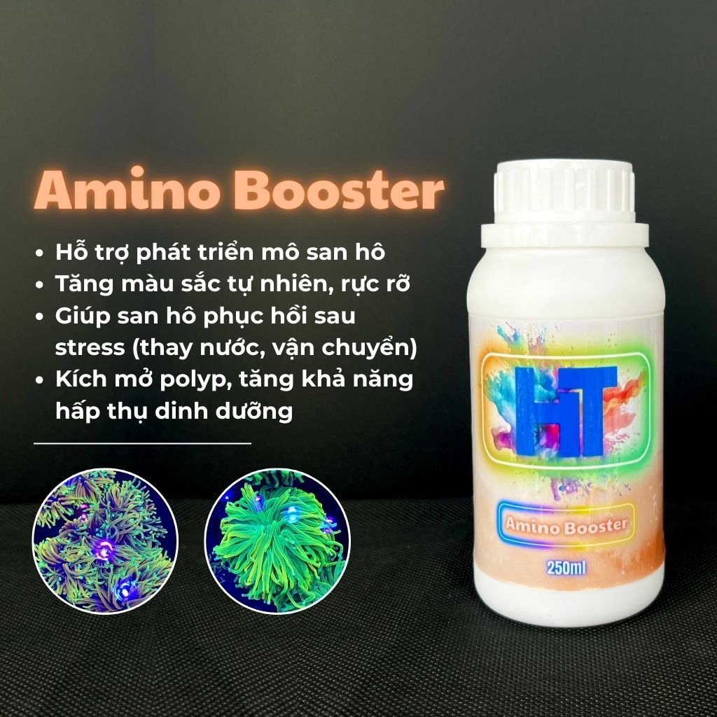 Amino Booster HT - Hỗ trợ phát triển san hô và giúp san hô tăng mày sắc rực rỡ