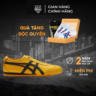 Giày Tiger Mexico 66 SD Yellow/Black Chính Hãng, Giày Thể Thao Tập Gym, Đi Hàng Ngày Nam Nữ