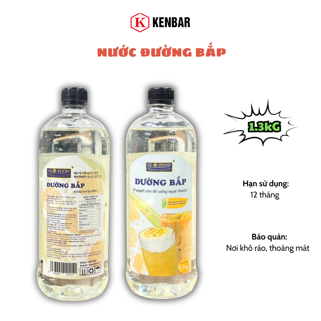 Nước Đường Bắp 1.3KG - tạo độ ngọt tự nhiên