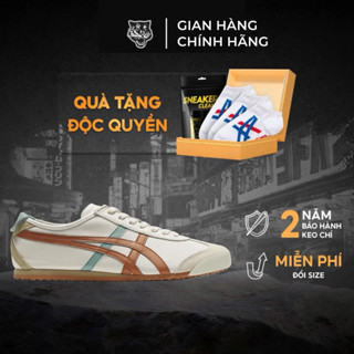 Giày Tiger Mexico 66 CREAM/PIQUANT ORANGE Chính Hãng, Giày Sneakers Thể Thao Nam Nữ Full Box Bảo Hành 12 Tháng