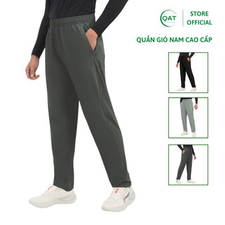  Quần gió thể thao thun nam Visco co giãn vải gió xi mè xuất Nhật cao cấp quần dài xuông dây rút 3 túi khóa 