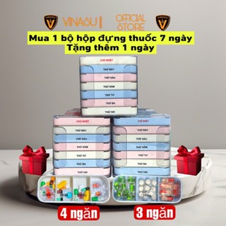 TẶNG 1 KHAY MÀU NGẪU NHIÊN KHI MUA HỘP CHIA THUỐC 7 NGÀY 3 NGĂN / 4 NGĂN ( LOẠI 1 KHAY LỚN )