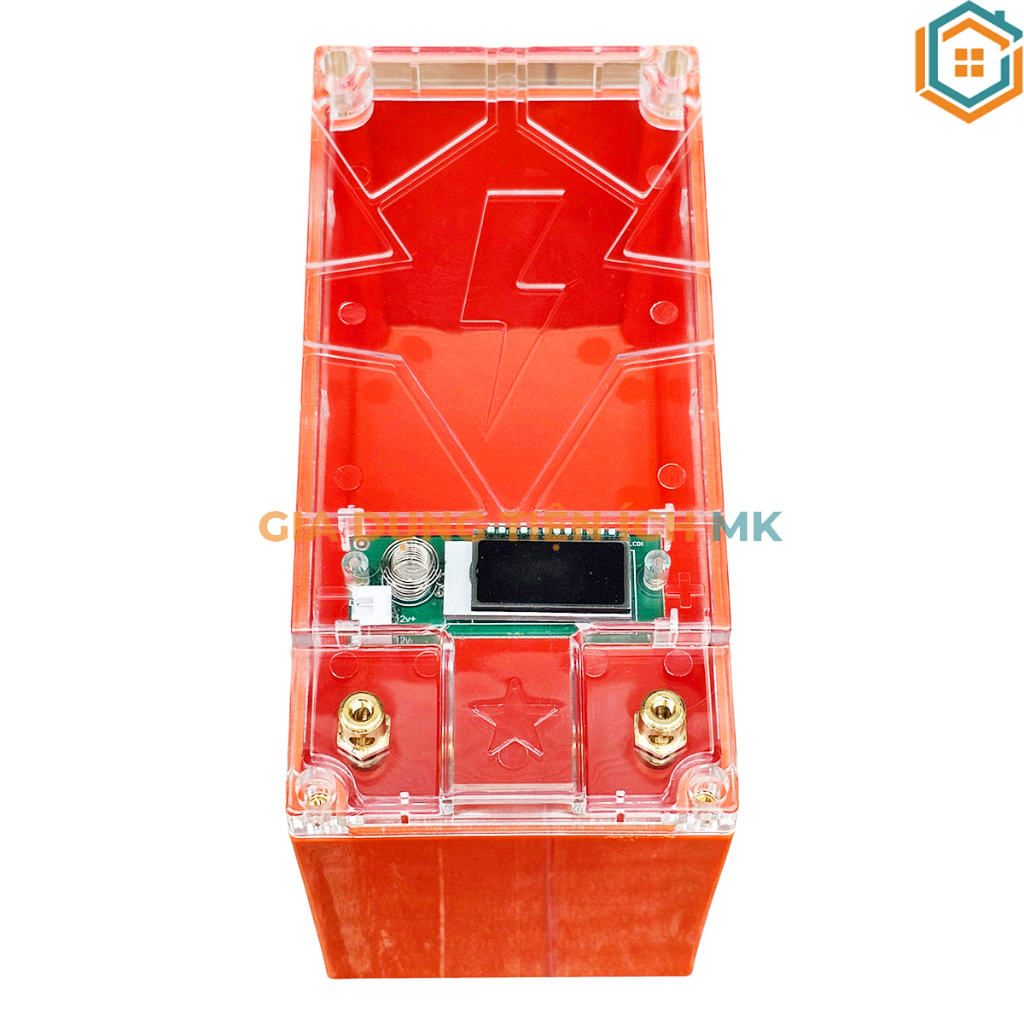 Hộp đựng pin 12V 4S1P 32140 15AH trong suốt chống nước