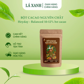  Bột cacao nguyên chất 100% không đường - Cacao Heyday dòng Balanced phổ thông - Túi 200g 50g 