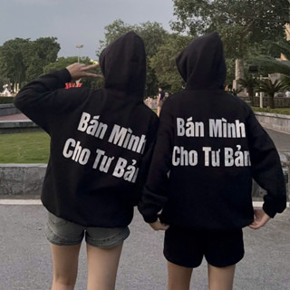 Áo Hoodie Bán Mình Cho Tư Bản In Kim Tuyến Nhũ Chất Nỉ Lót Lông From Rộng ,Mũ 2 Lớp Tay Bo Siêu Hot Hit 2025 