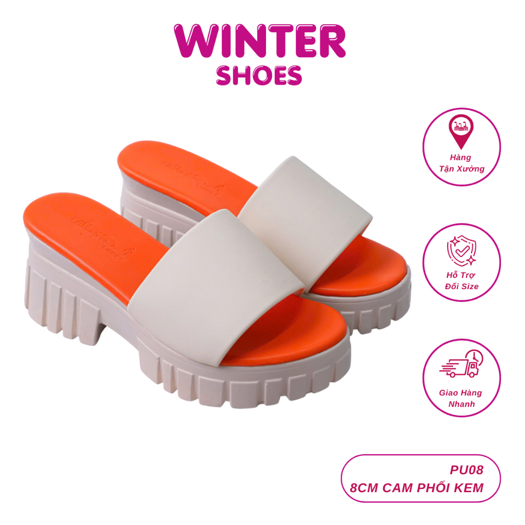 DÉP ĐẾ XUỒNG WINTER 7.5cm (PU 8) răng cưa siêu hot 2025 chuẩn size.