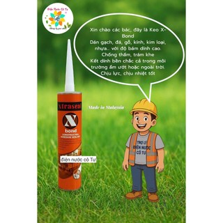 Keo dán Alu, dán gỗ  dán đa năng Xbond (màu nâu vàng) - keo dán đa năng nội và ngoại thất XBOND