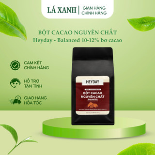  Bột cacao nguyên chất 100% không đường - Cacao Heyday dòng Balanced phổ thông - Túi 500g 200g 