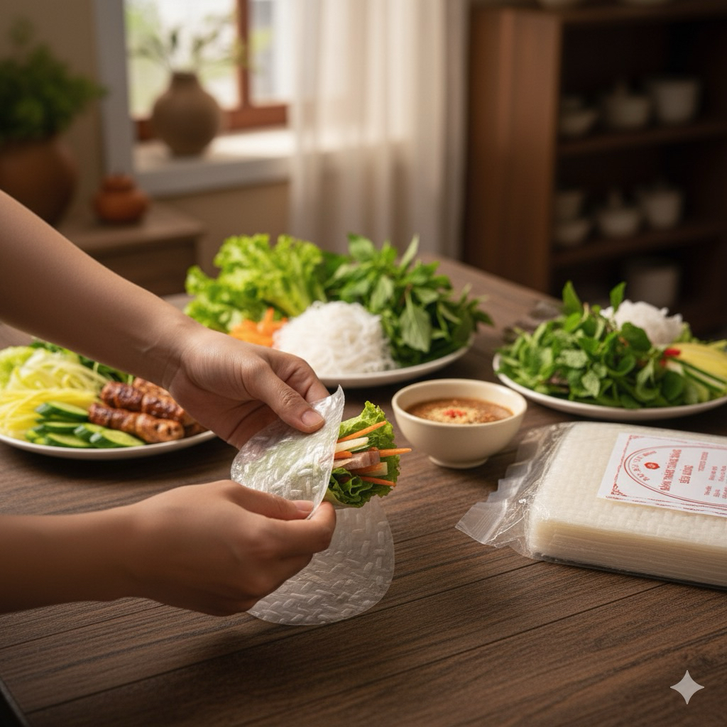 Bánh Tráng Mỏng 500g, Bánh Tráng Cuốn, Bánh Tráng Gỏi Cuốn, Bánh Tráng Nem Nướng, Tây Ninh Thượng Hạ