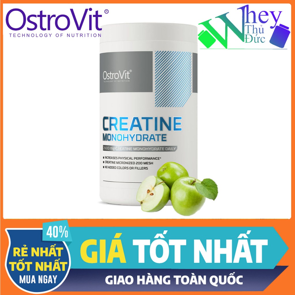 OstroVit Creatine Monohydrate 500g – Tăng Sức Mạnh & Cơ Bắp