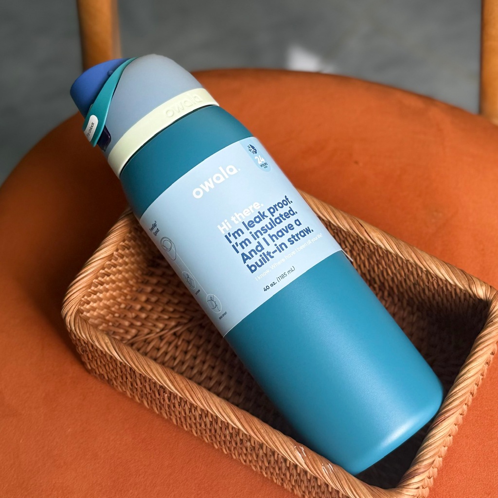 Bình Giữ Nhiệt Thể Thao Owala Freesip 40oz Denim ( 1185ml) Hàng Chính Hãng