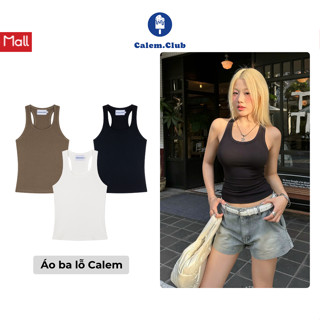Áo Ba Lỗ nữ Easy Fit Tank Top Calem.Club form basic vải thun co giãn tôn dáng