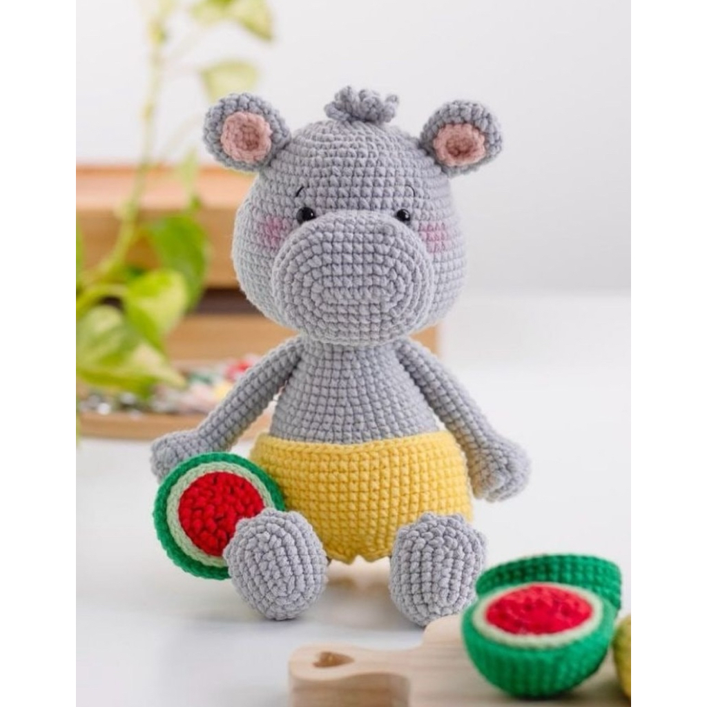 Hà mã Hecto móc len