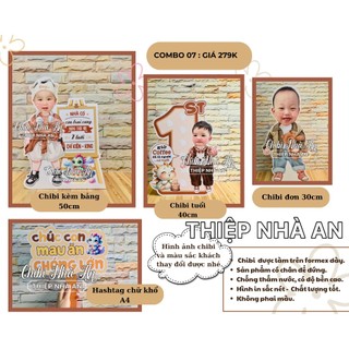 COMBO CHIBI TRANG TRÍ SINH NHẬT Bé Trai, Bé Gái – Hàng Đẹp, Có Chân Đế Đứng.