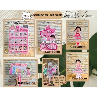 COMBO CHIBI TRANG TRÍ SINH NHẬT Bé Trai, Bé Gái – Hàng Đẹp, Có Chân Đế Đứng.
