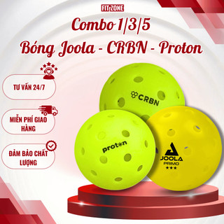 Bóng Pickleball Cao Cấp | Combo 1/3/5 Quả – Joola, CRBN, Proton – Hàng Chính Hãng – Bền Chắc – Phù Hợp Luyện Tập & Thi Đ