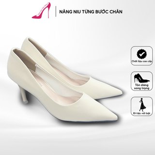 Giày Cao Gót Nữ Mũi Nhọn Basic Tuyết Nhung Cao Cấp Mềm Mịn Sang Chảnh Đi Làm Đi Tiệc Gót 5cm 7cm | (Th19)