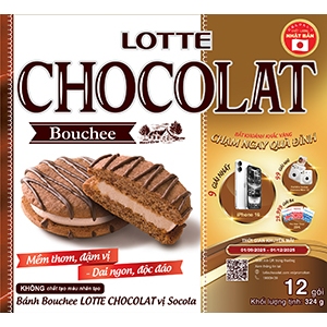 Bánh Bouchee Lotte Chocolat vị socola