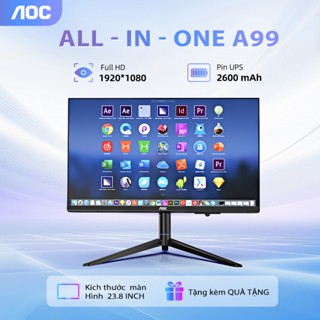 Máy tính All In One AOC A99 N95 I5 I7 8GB 512GB SSD Màn hình 23.8 Inch Pin UPS tháo rời - Bảo hành 3 năm