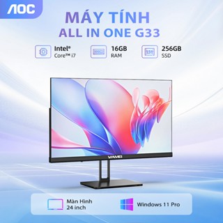 Máy tính All In One G33 I7- 4TH Ram 16GB SSD 256GB, Màn hình 24 inch - AOC bảo hành 2 năm